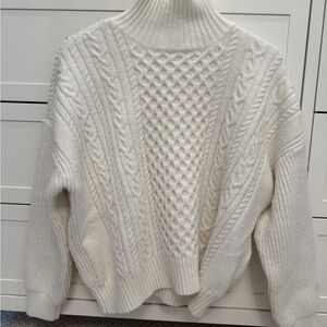 Cozy Cream Cable Knit Sweater